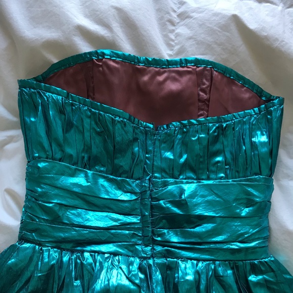 Metallic Dress, Vintage! Made in London. - Picture 6 of 7